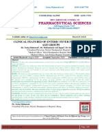 Pharmaceutical Sciences: Clinical Features of Enteric Fever in Different Age Groups