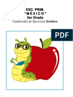 3er Grado - Cuadernillo de Ejercicios (Octubre) PDF