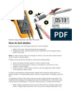 Diode Test Mode in The Multimeter