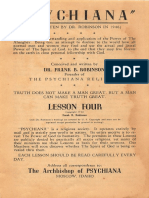 1932 Robinson Psychiana Course Lesson 4 1946 Revision