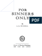 (A. J. RUSSELL) For Sinners Only PDF