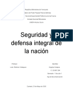 Seguridad y Defensa Integral de La Nación