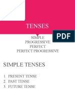 Tenses: Simple Progressive Perfect Perfect Progressive