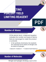 Percent Yield and Lim Reagent