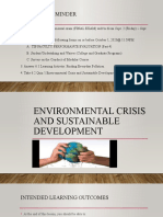 Environmental Crisis and Sustainable Development - Final