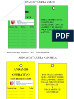 Tarjetas de Andamio