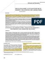 Coccidiosis Intestinal en El Perú Actualización de Su Frecuencia, Transmisión y Diagnóstico de Laboratorio