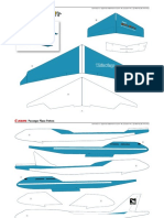 Laminated Paper Airplane 0010405 Pattern