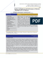 Work-Life Balance Practices On Employees Job Performance of Selected Banking Sector in Malaysia