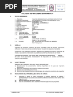 Silabo Ingeniería Económica Ii 16a PDF