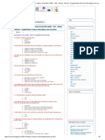 QCM Corrigé en Informatique: Bases de Données SGBD - UML - Merise - Internet - Programmation Examen Informatique Avec Correction