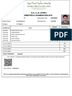 B.A. LL.B. (HONS) Semester-Iv Examination 2019