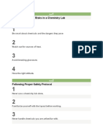 Understanding The Risks in A Chemistry Lab