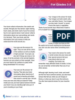 How Do The Senses Work?: For Grades 3-5 Fact Sheet