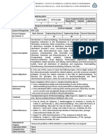 Introduction To Electrometallurgy Syllabus