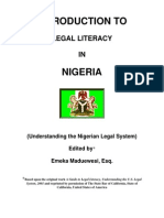 Introduction To Legal Literacy in Nigeria