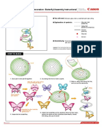 String Decoration: Butterfly (Assembly Instructions) : Completed Photo