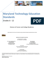 Maryland Technology Education Standards: Grades 6 - 12