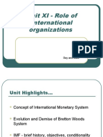 Unit XI-Role of International Organizations