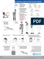 Steps To Put On Personal Protective Equipment Including Coverall