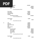 Quiz 3 Acctg For Business Combination - Entries