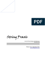 String Praxis: Volume 1 No 1, September 2011