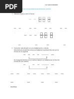 Ejercicios de Fracciones de Multiplicación y División