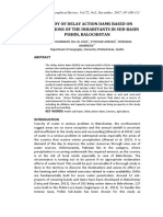 A Study of Delay Action Dams Based On Perceptions of The Inhabitants in Sub-Basin Pishin, Balochistan