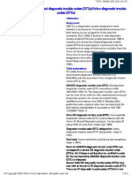 Diagnostic Codes DTC Versus Volvo DTC