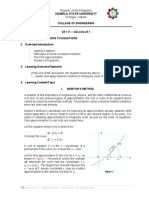 Diff. Calc. Module 10 Solutioins To Equations