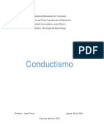 Informe Sobre El Conductismo