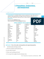 Unit 7: Prepositions, Conjunctions, and Interjections