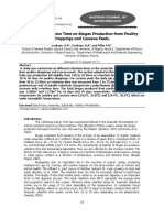 Effect of Retention Time On Biogas Production From Poultry Droppings and Cassava Peels.