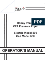 Henny Penny Cfa 500 Users Manual 564984