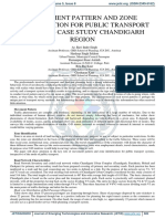 Movement Pattern and Zone Identification For Public Transport Systems - Case Study Chandigarh Region