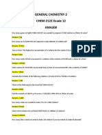 CHEM 2122 Gen. Chem 2 