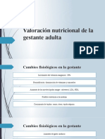 Valoración Nutricional en La Gestante