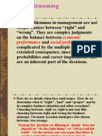 Ethical Dilemmas in Management Are Not: Economic Performance Social Performance