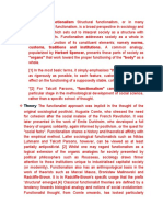 1 Structural Functionalism Structural Functionalism, or in Many