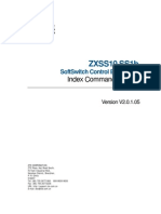 ZXSS10 SS1b Softswitch Control Equipment Index Command Manual