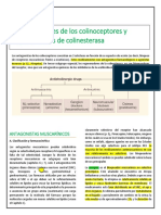 Bloqueadores de Los Colinoceptores y Regeneradores de Colinesterasa