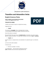 Transitive and Intransitive Verbs