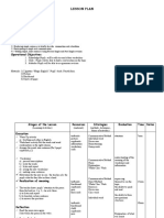 Lesson Plan: Subject Form Date: Teacher: Topic: Specific Competences: Sub-Competences