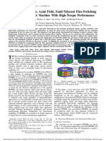 A Novel Dual-Rotor, Axial Field, Fault-Tolerant Flux-Switching Permanent Magnet Machine With High-Torque Performance