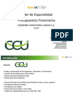 Taller de Especialidad Presupuestos Financieros: Compañía Cervecerías Unidas S.A. "CCU"