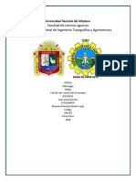 Informe Del Calculo Del Caudal Del Rio Pampa