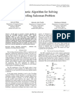 A Genetic Algorithm For Solving Travelling Salesman Problem