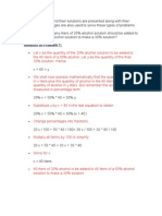 Problem 1: How Many Liters of 20% Alcohol Solution Should Be Added To Solution To Problem 1