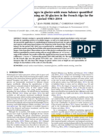 Spatio Temporal Changes in Glacier Wide Mass Balance Quantified by Optical Remote Sensing On 30 Glaciers in The French Alps For The Period 1983 2014