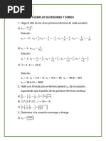 Ejemplos Sobre Sucesiones y Series